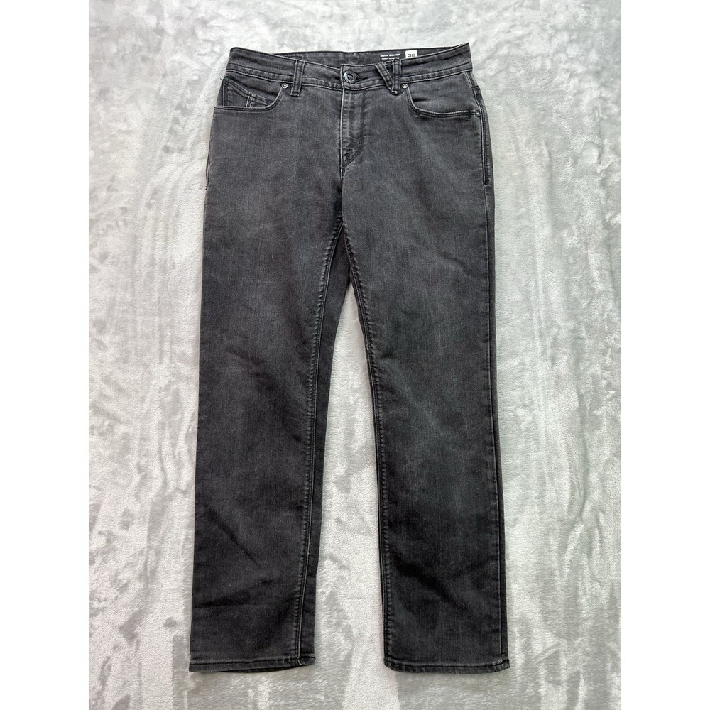 Volcom Jeans Men's Nova Solver  32x30 Black Grunge Skate Surf Streetwear Work